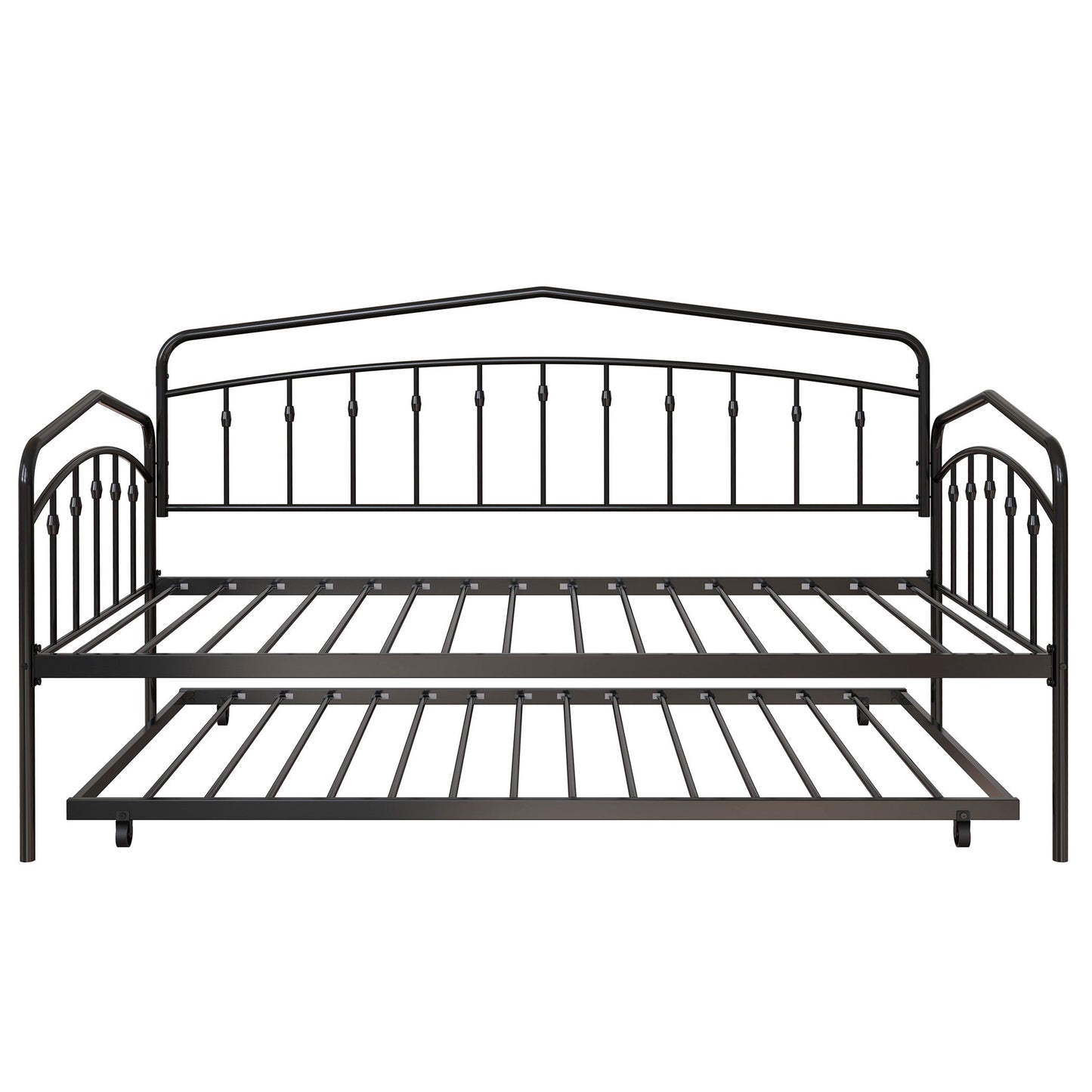Fox - Twin Daybed With Twin Trundle - Black