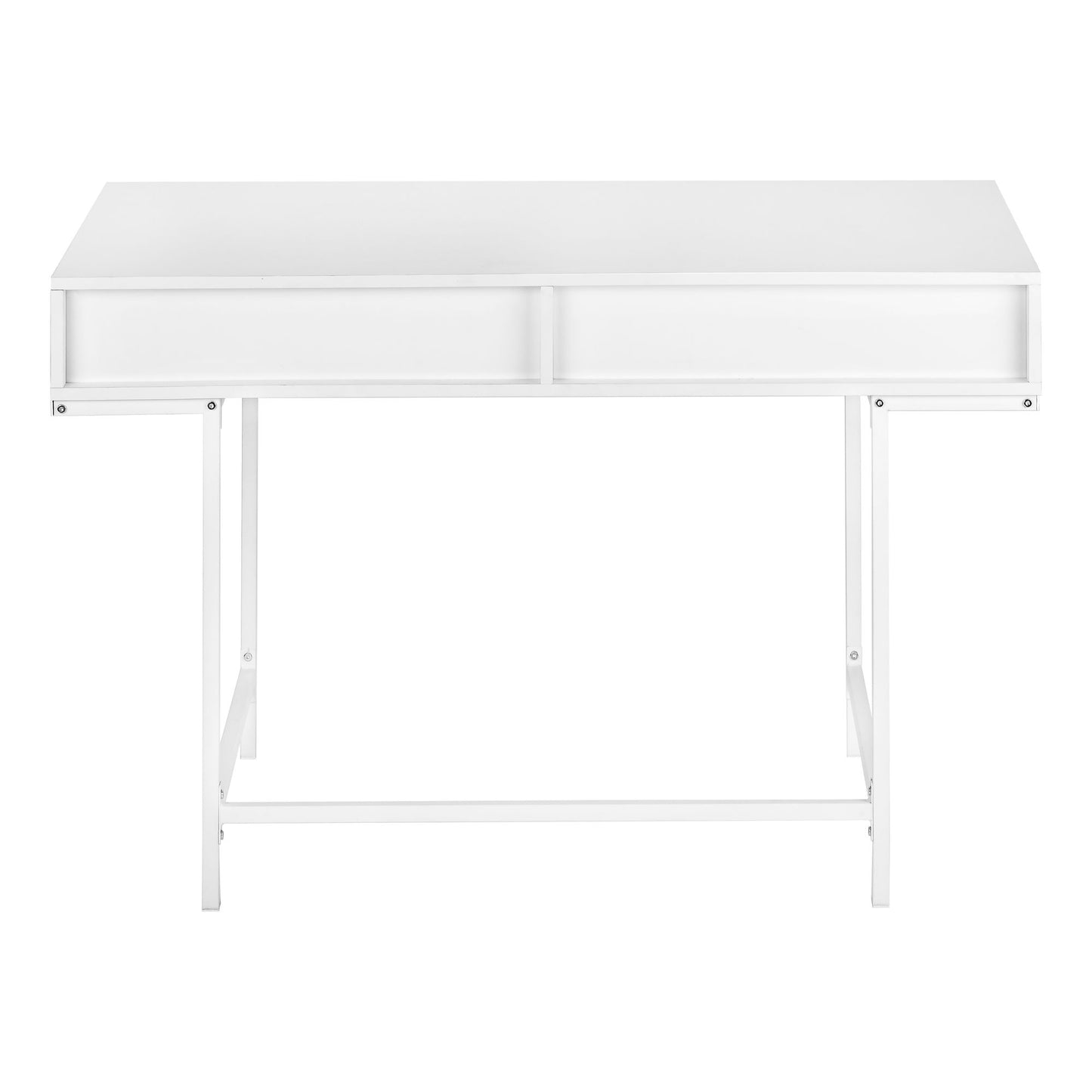 Computer Desk For Home Office, Laptop, Storage Drawers, Versatile Placement - White