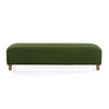 Elegant Ottoman With Comfortable Cushion And High Quality Upholstery - Dark Green