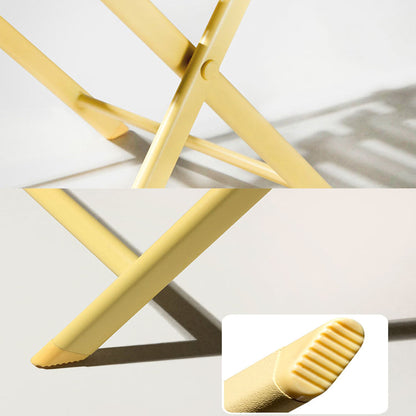 3 Piece Patio Bistro Set Of Foldable Round Table And Chairs - Yellow