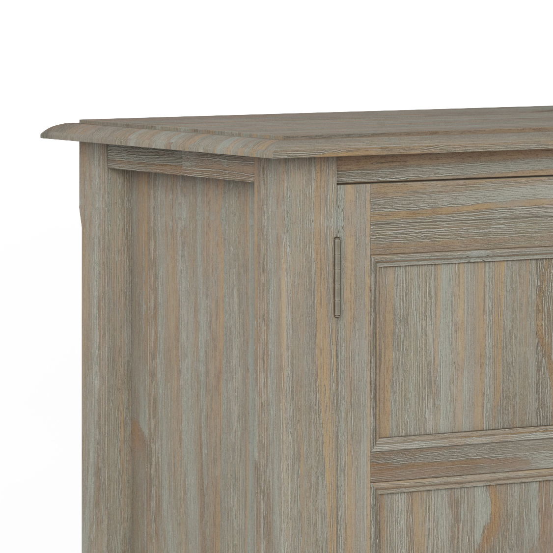 Burlington - Low Storage Cabinet - Distressed Gray
