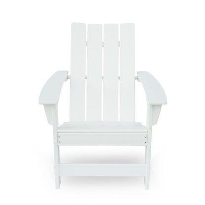 Enigmara - Outdoor High Density Resin Adirondack Chair - White