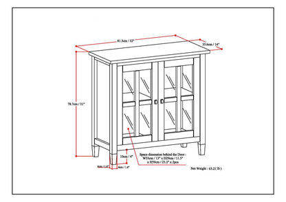Warm Shaker - Low Storage Cabinet - Black