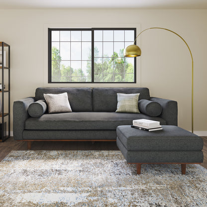 Morrison - Upholstered Sofa - Charcoal Gray