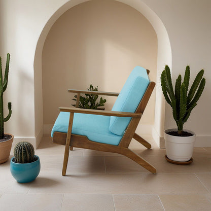 Connor - Lounge Chair - Sky Blue