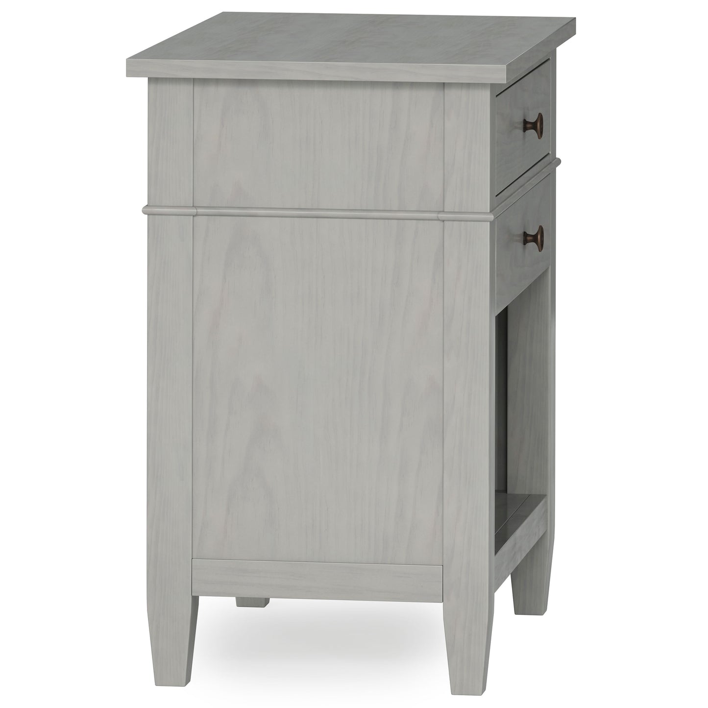 Carlton - Bedside Table - Fog Gray
