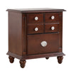 Elegant Traditional Nightstand - Cappuccino