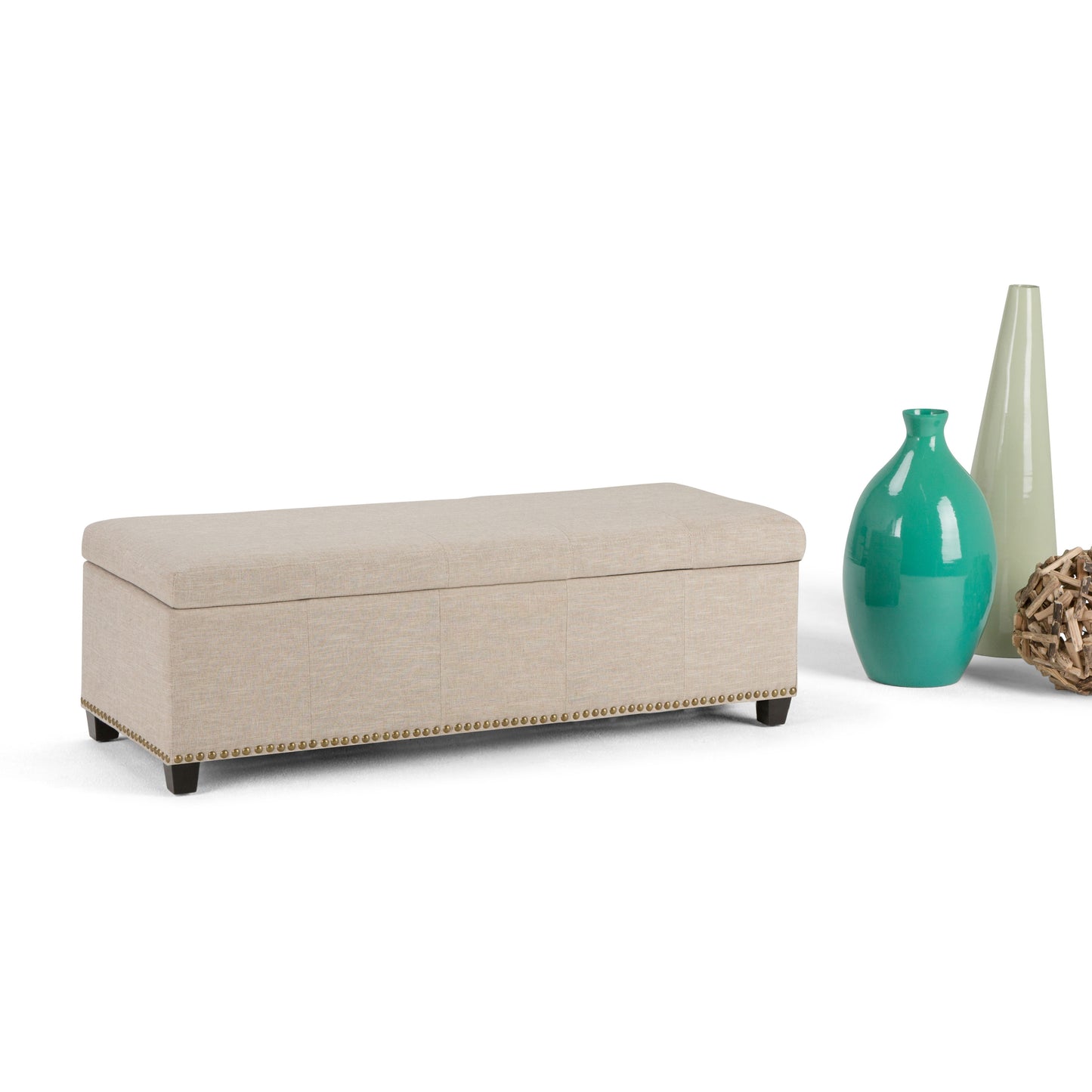 Kingsley - Large Storage Ottoman - Natural