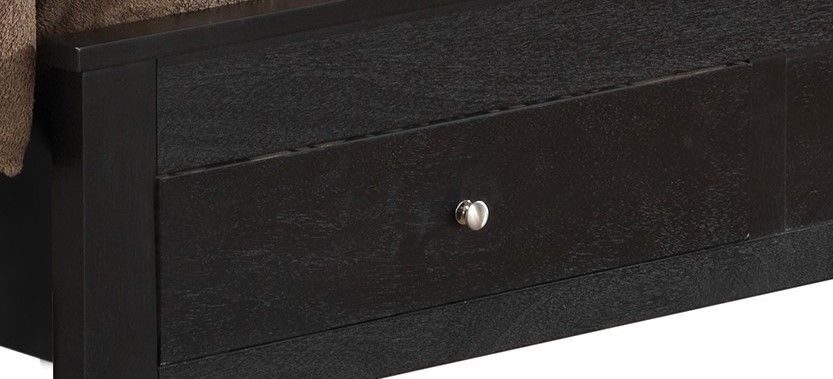 King Storage Bed - Black
