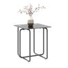 Modern Tempered Glass Coffee Table End Table Side Table For Living Room, Bedroom - Black