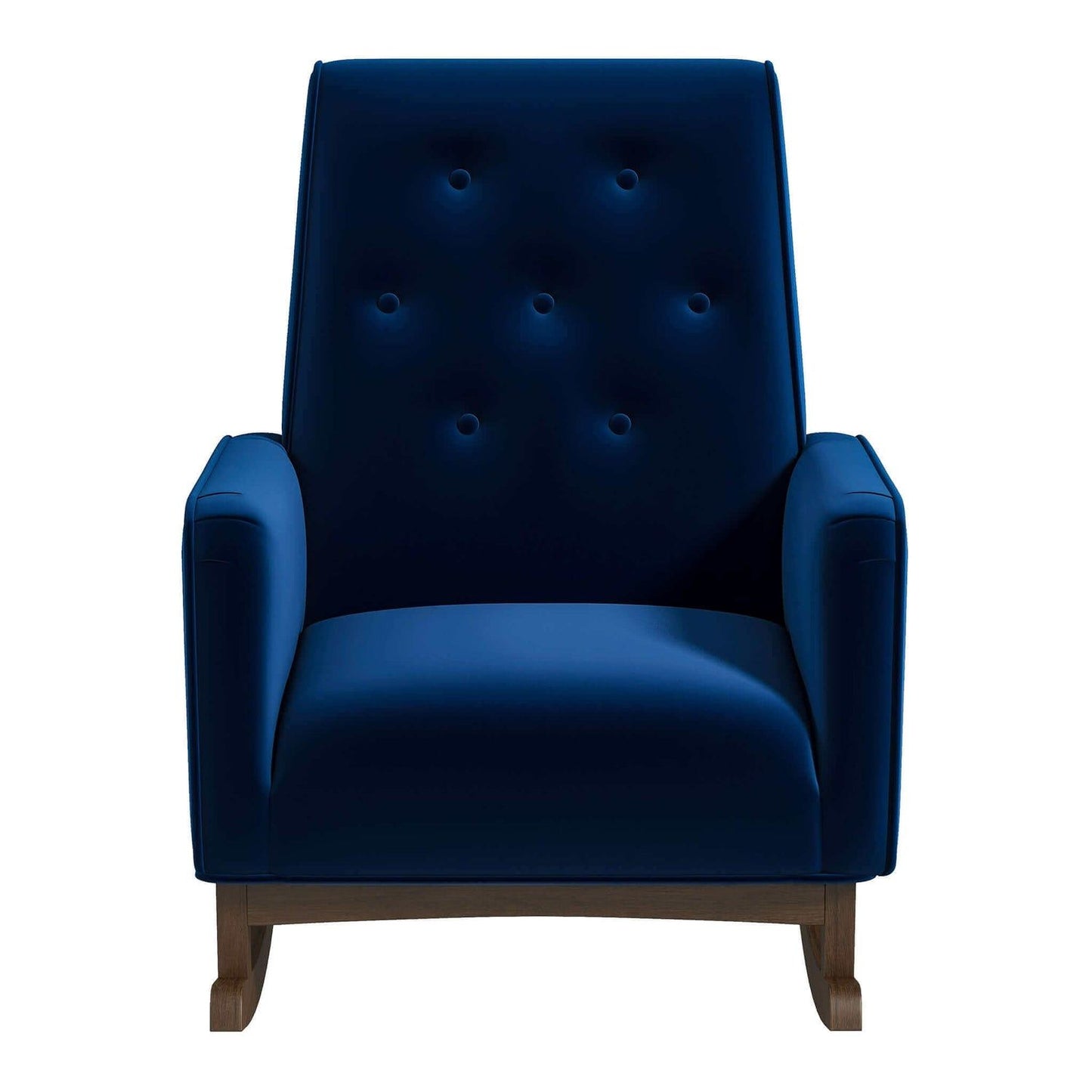 Demetrius - Solid Wood Rocking Chair - Blue