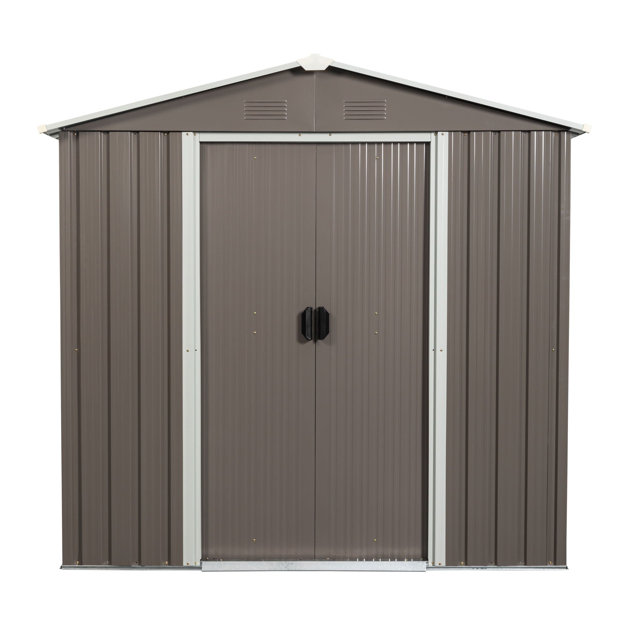 6Ft x 5Ft Outdoor Metal Storage Shed - Gray