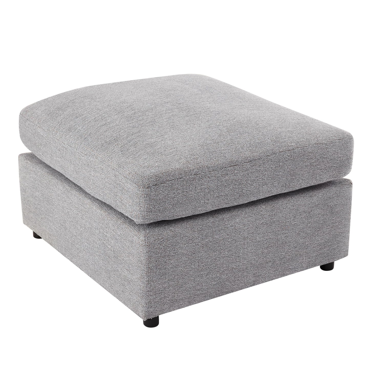Sectional Sofa Modular Sofa U - Shaped Sofa Couch Sofa Bed L - Shaped Sofa With A Movable Ottoman And Two USB Ports For Living Room - Light Gray