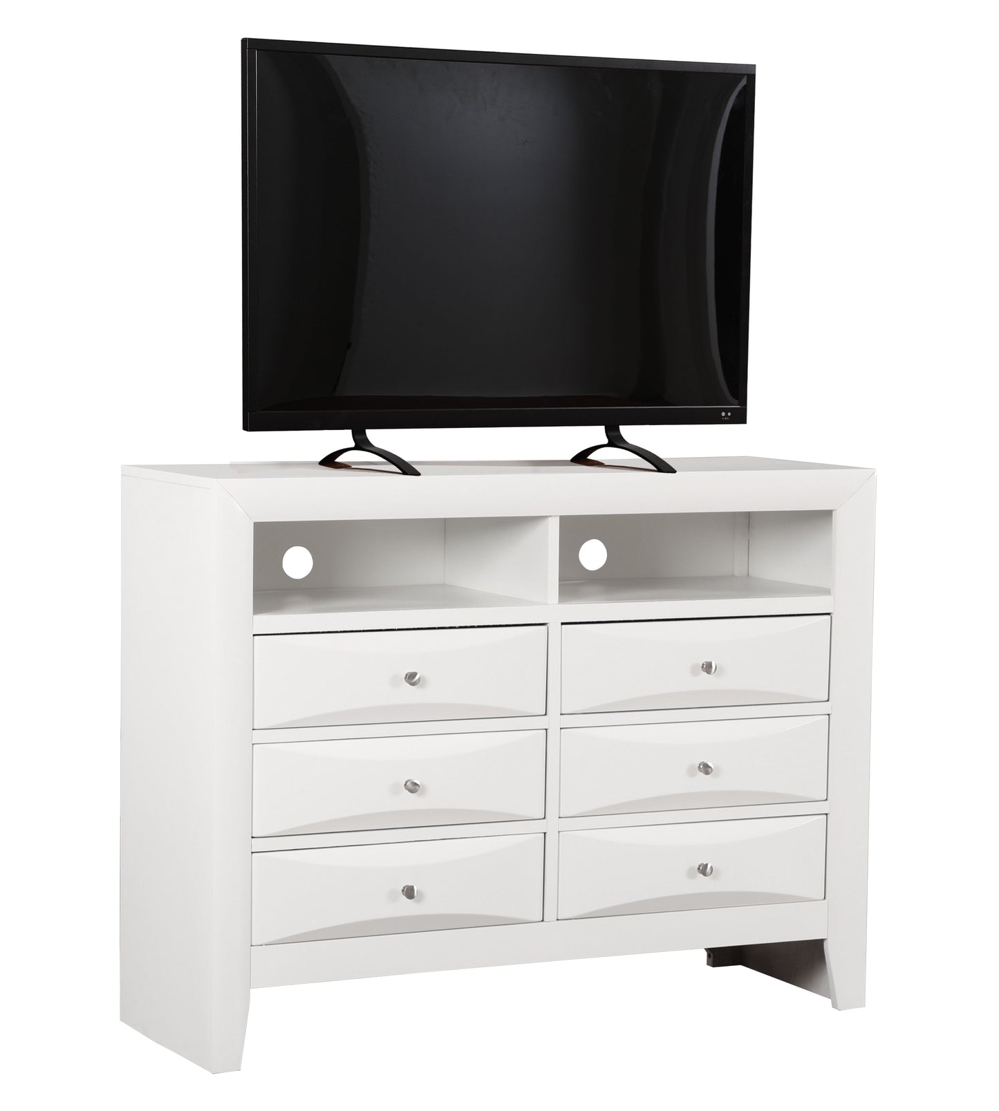 Marilla - Media Chest - White