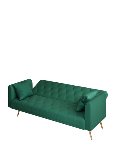 Convertible Double Folding Living Room Sofa Bed - Green