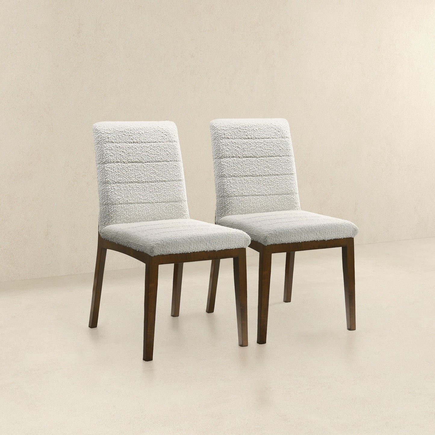 Ines - Dining Chair (Set of 2) - Brown / White
