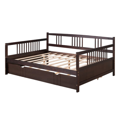Full Size DayBed With Twin Size Trundle - Espresso