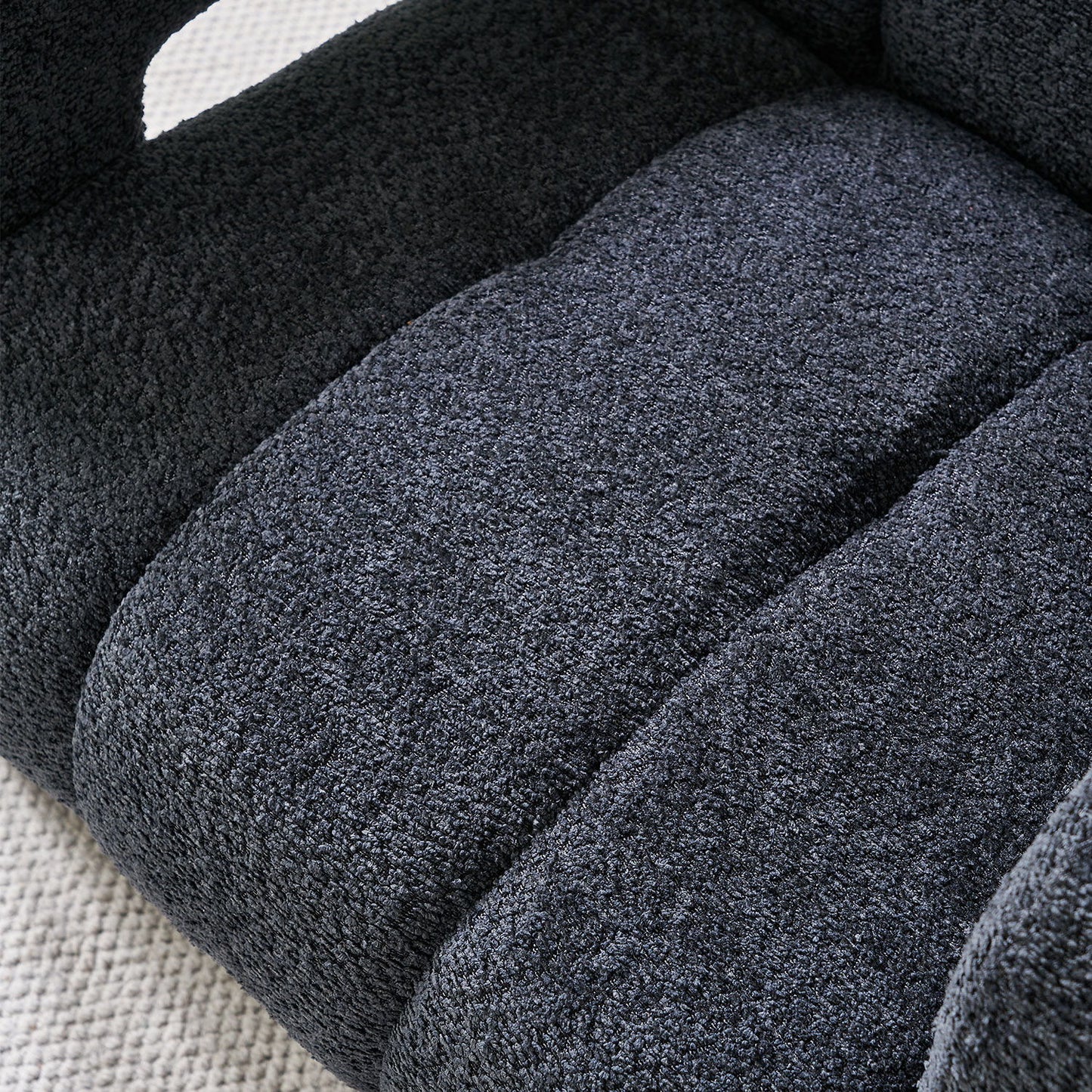 31.10" Boucle Upholstered Accent Chair - Dark Gray