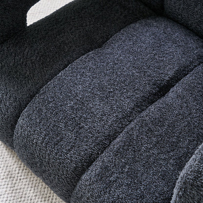 31.10" Boucle Upholstered Accent Chair - Dark Gray