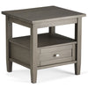 Warm Shaker - End Table - Farmhouse Gray