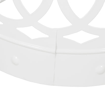 Outdoor Metal (Set of 2) End Table - White