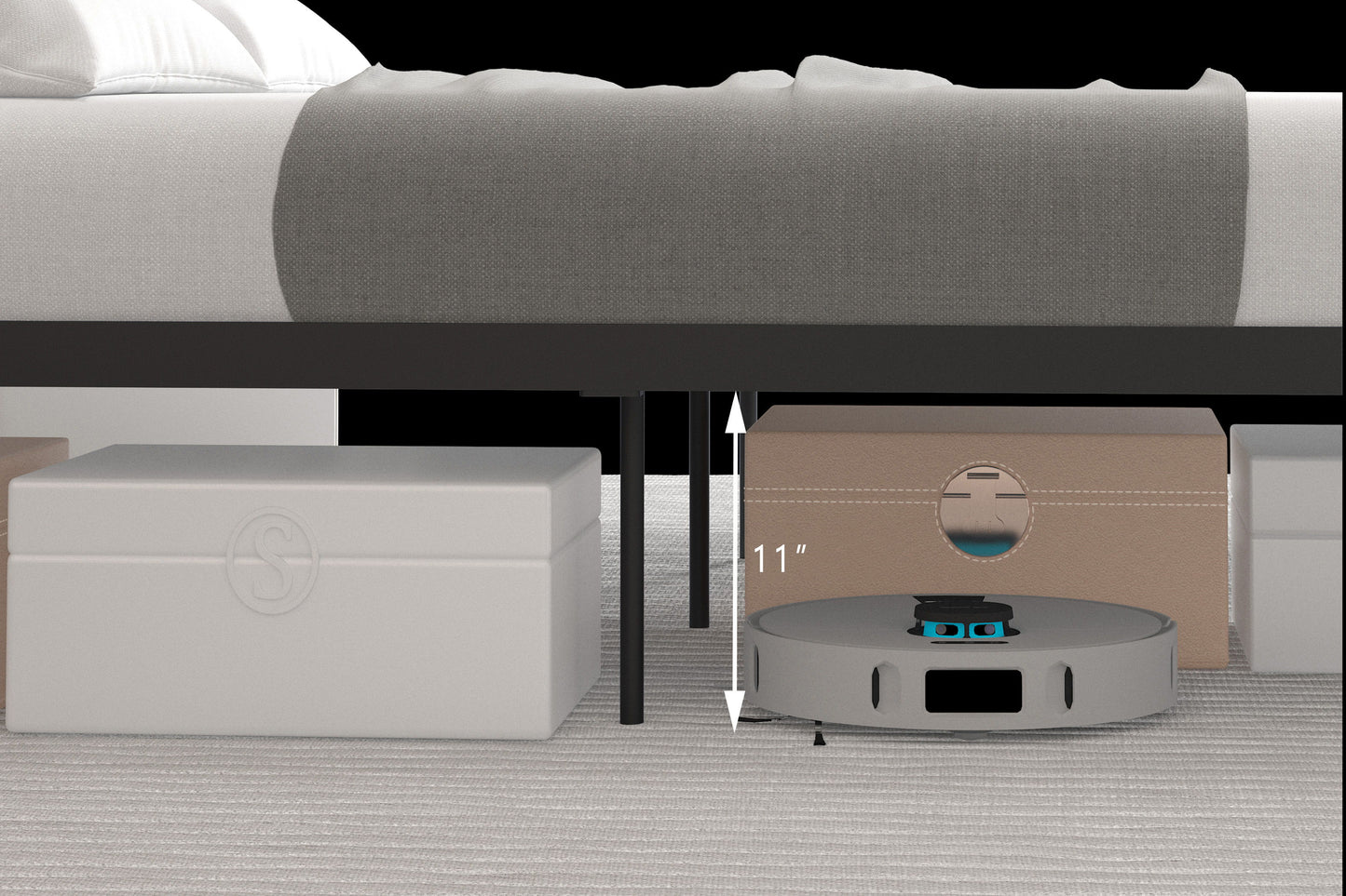 Ceres - Queen Bed With Wood Headboard & Footboard - Black And Walnut