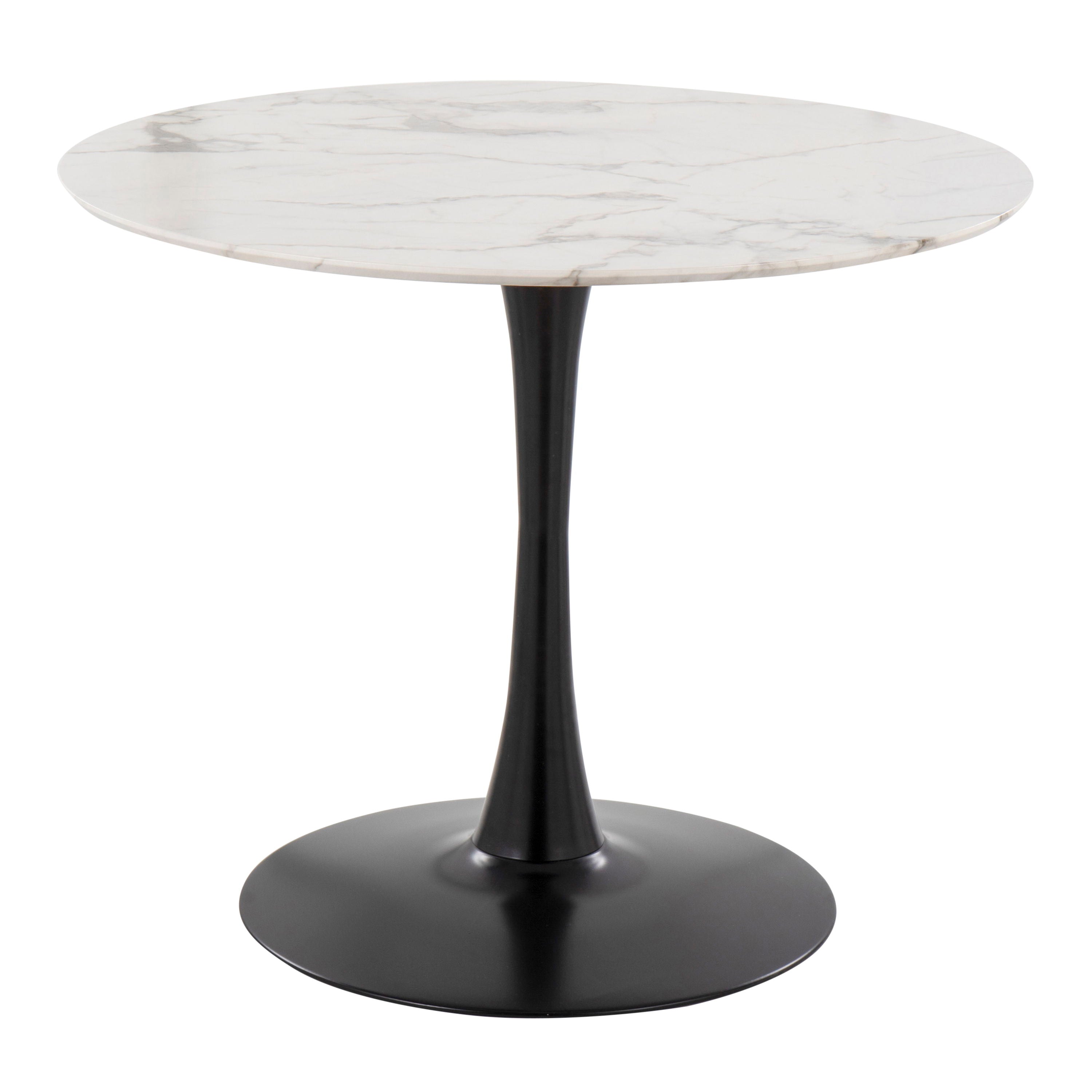 Pebble - Modern Table - Black / White