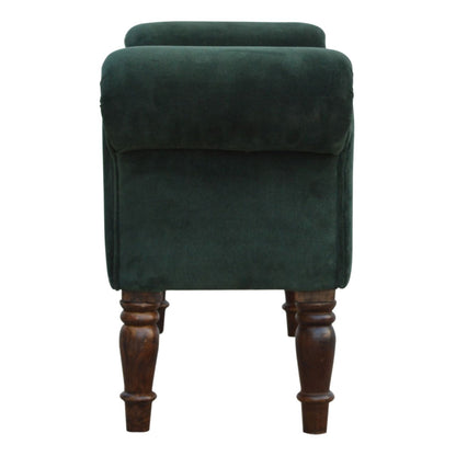 Velvet Bench - Emerald