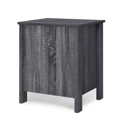Titeca - Contemporary 2 Drawer Nightstand - Dark Gray