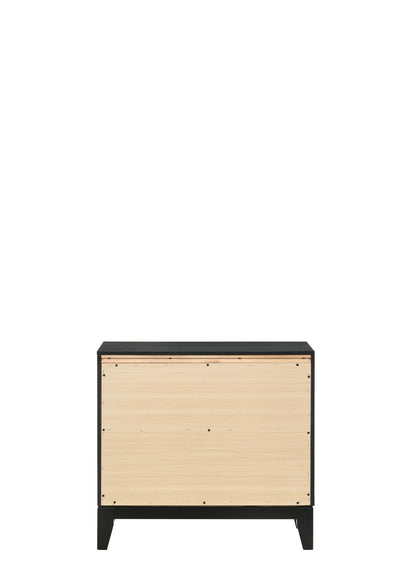 Haiden - Weathered Nightstand - Black