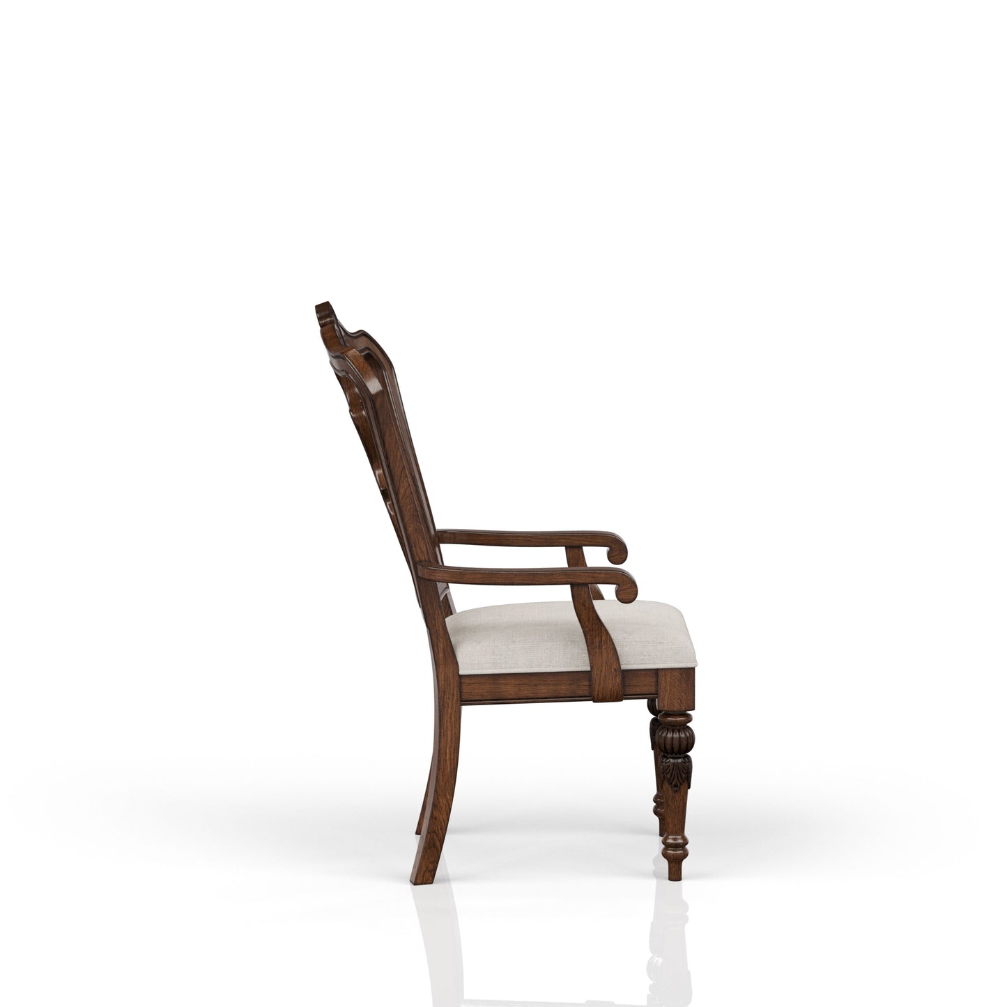 Traditional Arm Chair - Mahogany
