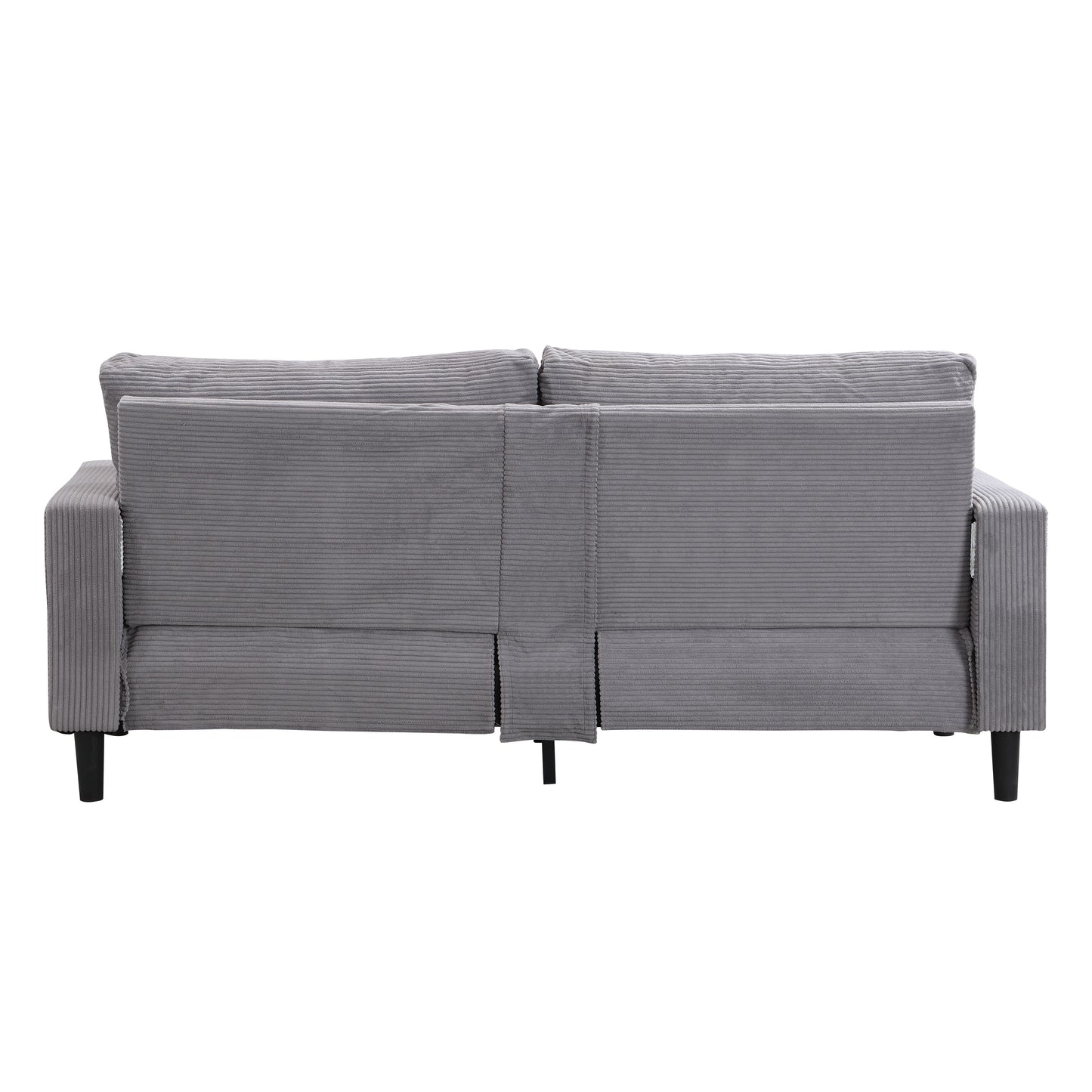 Modern Upholstered 2 Piece Sofa Set With 3 Seater And 2 Seater For Living Room - Light Gray