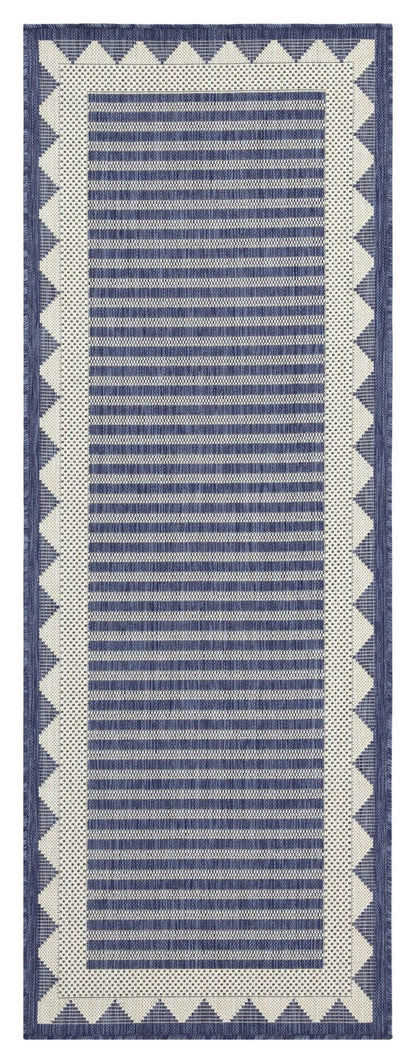 Sunshine - 7'10" X 10'3" Indoor, Outdoor Polyester Area Rug - Blue