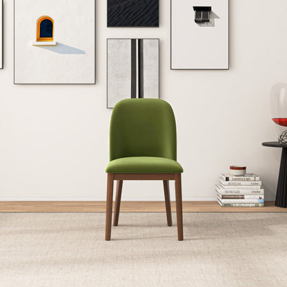 Kaitlyn - Dining Chair (Set of 2) - Brown / Light Green / Olive Green