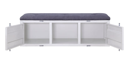 Cargo - Bench With Storage - Gray / White