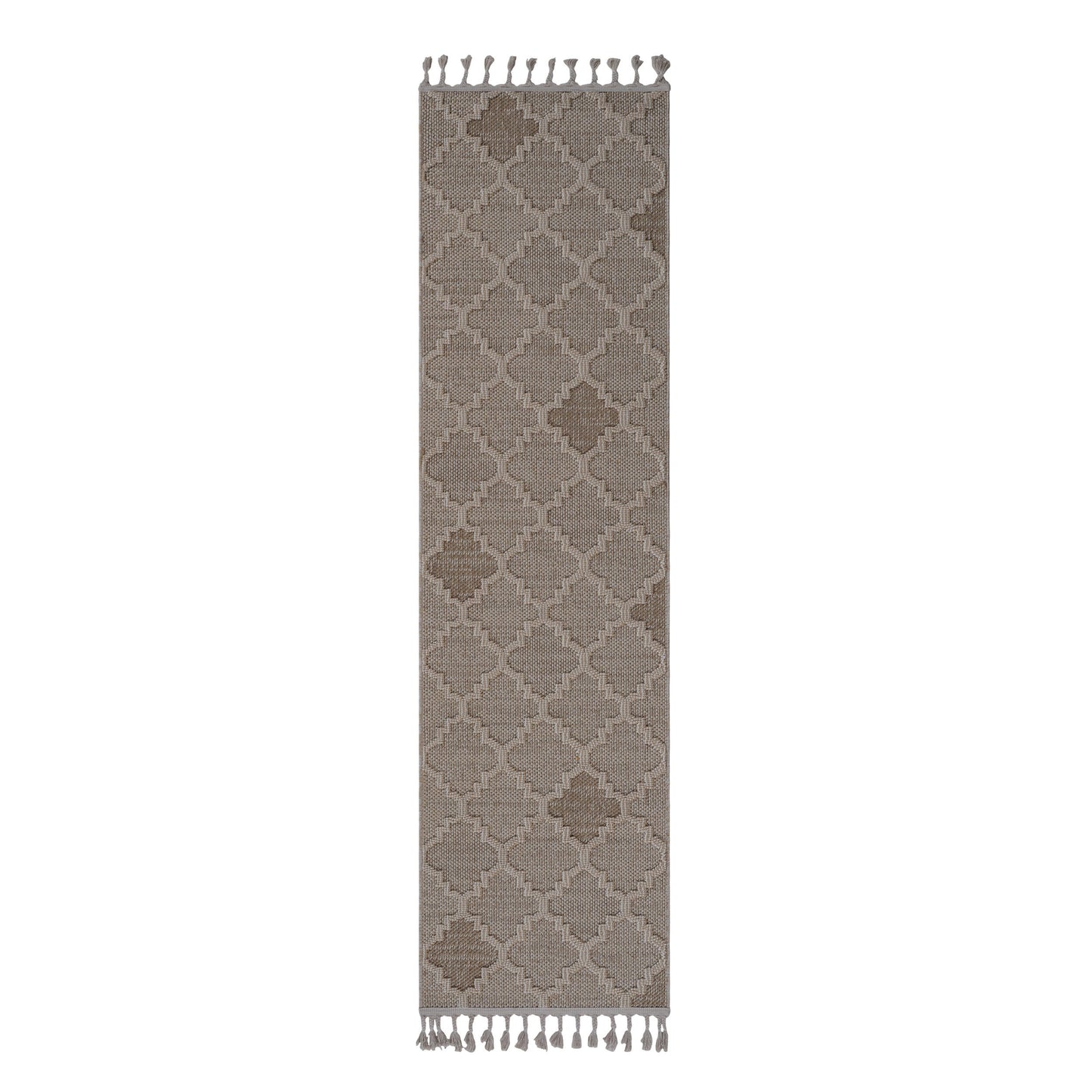 Guros - 2' X 8' Trellis Indoor / Outdoor Area Rug - Cream