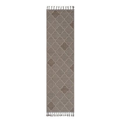 Guros - 2' X 8' Trellis Indoor / Outdoor Area Rug - Cream