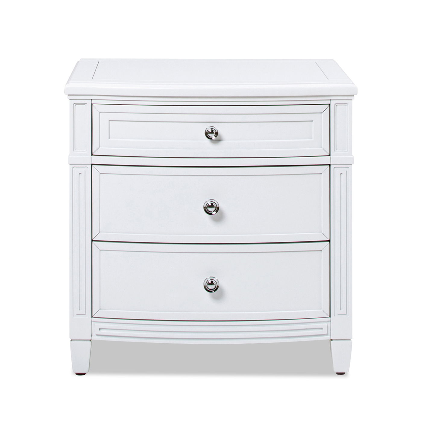 Dauphin - 3 Drawer Accent End Table - Gray Cashmere