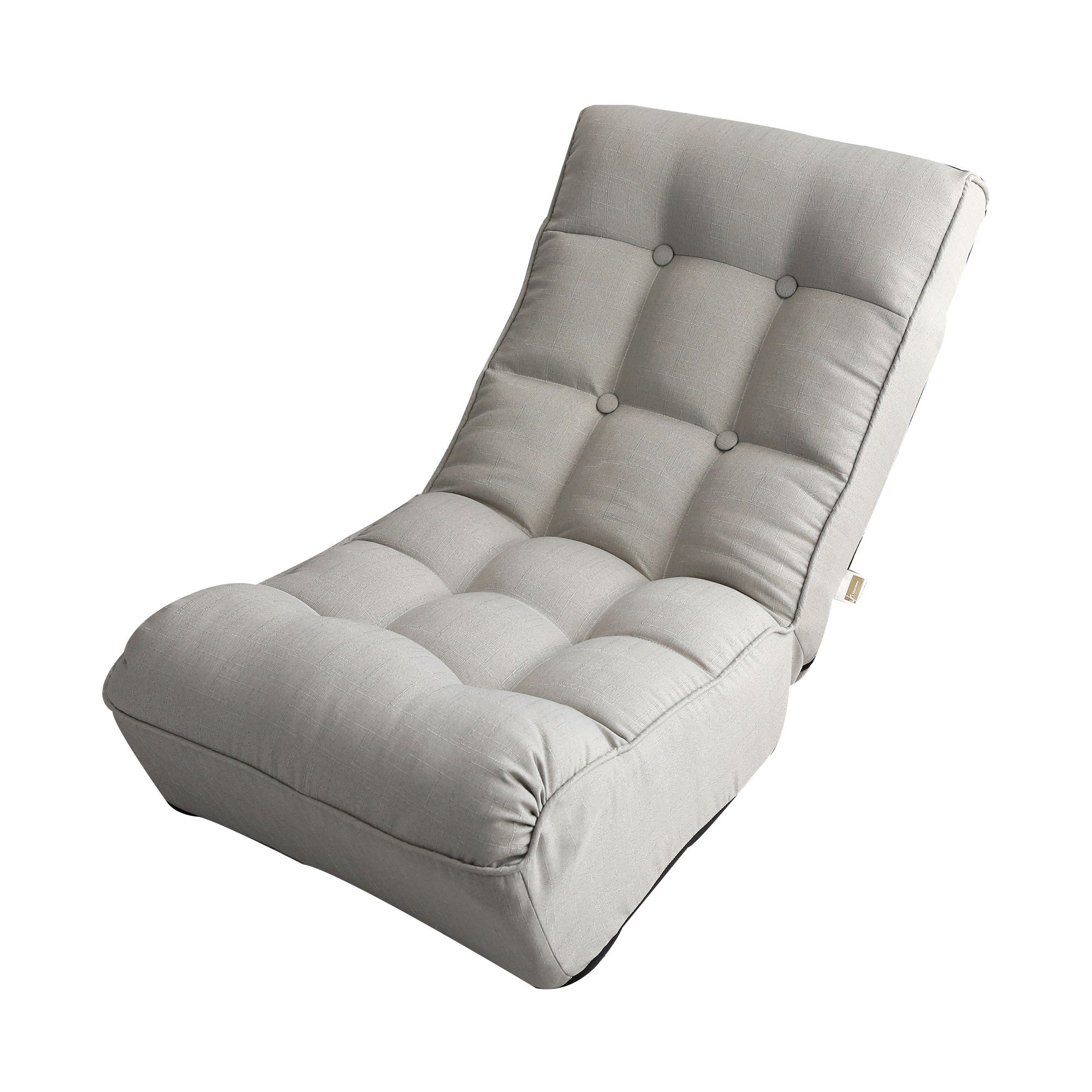 Single Sofa Reclining Japanese Chair Lazy Sofa Tatami Balcony Adjustable Chair - Gray