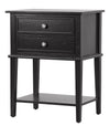 Vibrant Contemporary Nightstand - Black