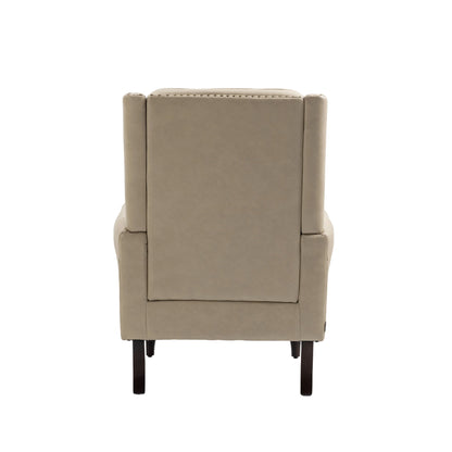Modern Accent Chair Lounge Chair With Sturdy Wood Legs - Camel