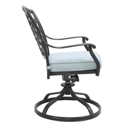 Dining Swivel Chair (Set of 2) - Light Blue