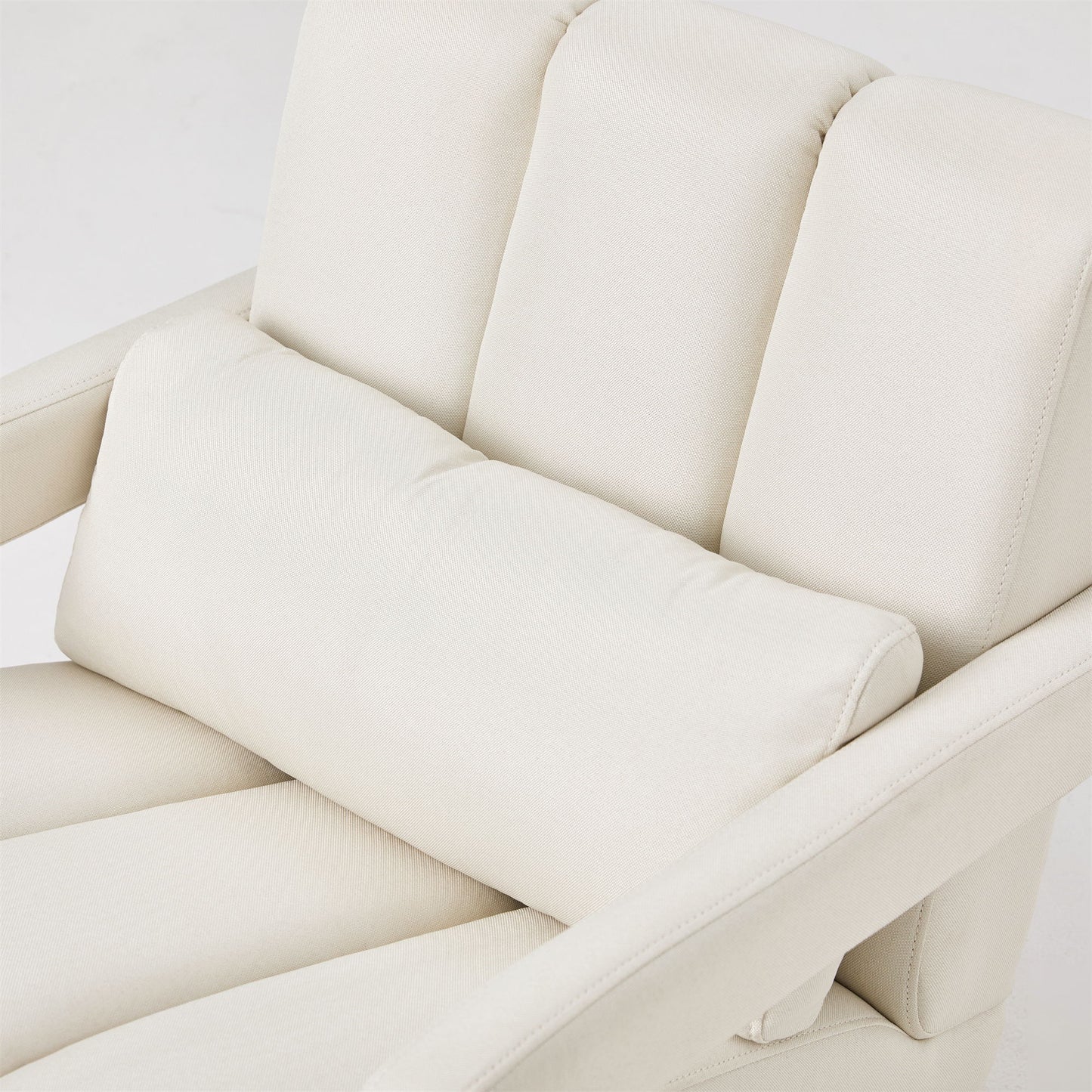 Modern Upholstered Accent Chair, Comfortable Linen Fabric With A Pillow For Living Room - Beige