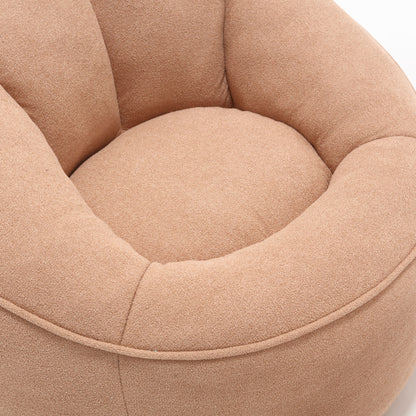 Bedding Bean Bag Sofa Chair High Pressure Foam Bean Bag Chair Adult Material With Padded Foam Padding Compressed Bean Bag With Footrest - Tan