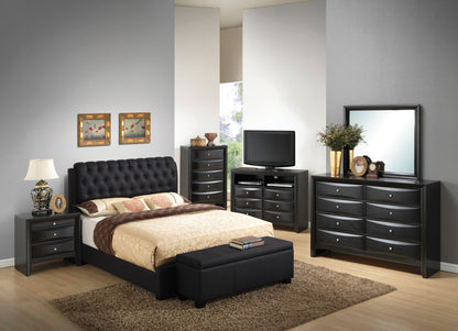 Marilla - King Bed - Black