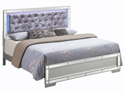 Madison - Queen Bed - Silver Champagne