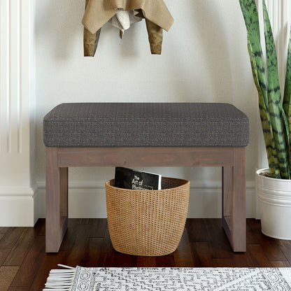 Milltown - Footstool Small Ottoman Bench - Ebony