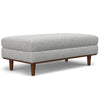 Morrison - Large Rectangular Ottoman - Mist Gray