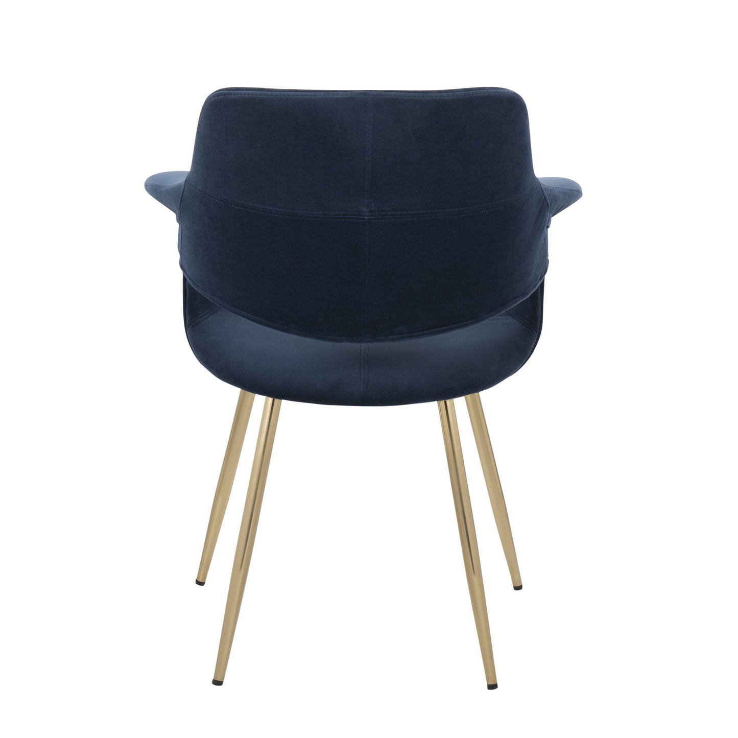 Vintage Flair - Glam / Art Deco Chair (Set of 2) - Gold / Blue