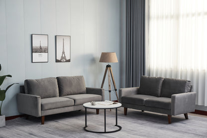 Plush Comfort Loveseat - Gray